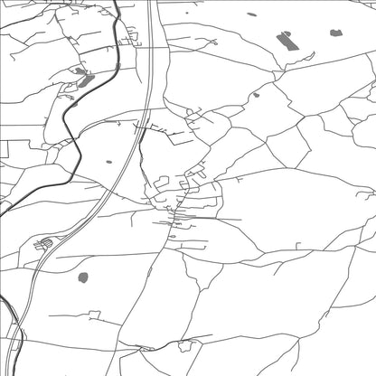 ROAD MAP OF BURTON-IN-KENDAL, UNITED KINGDOM BY MAPBAKES