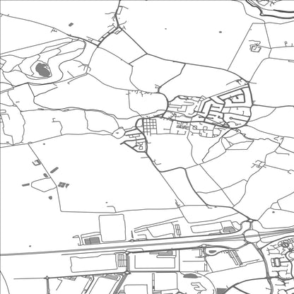 ROAD MAP OF BURTONWOOD AND WESTBROOK, UNITED KINGDOM BY MAPBAKES