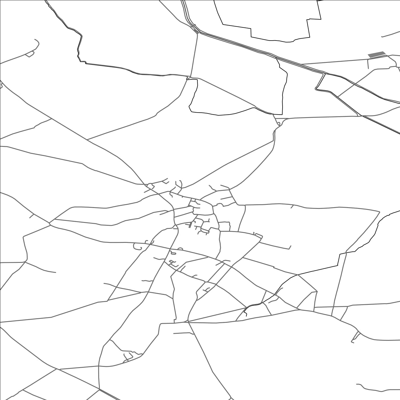 ROAD MAP OF BUTLEIGH, UNITED KINGDOM BY MAPBAKES