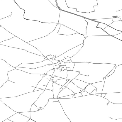 ROAD MAP OF BUTLEIGH, UNITED KINGDOM BY MAPBAKES