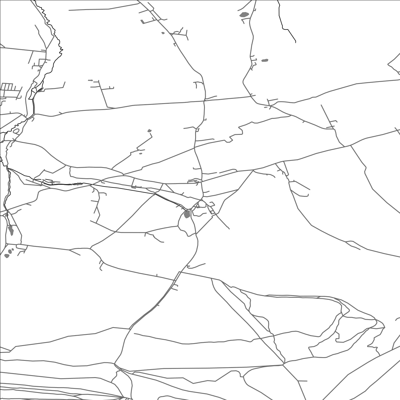 ROAD MAP OF CALBOURNE, NEWTOWN AND PORCHFIELD, UNITED KINGDOM BY MAPBAKES