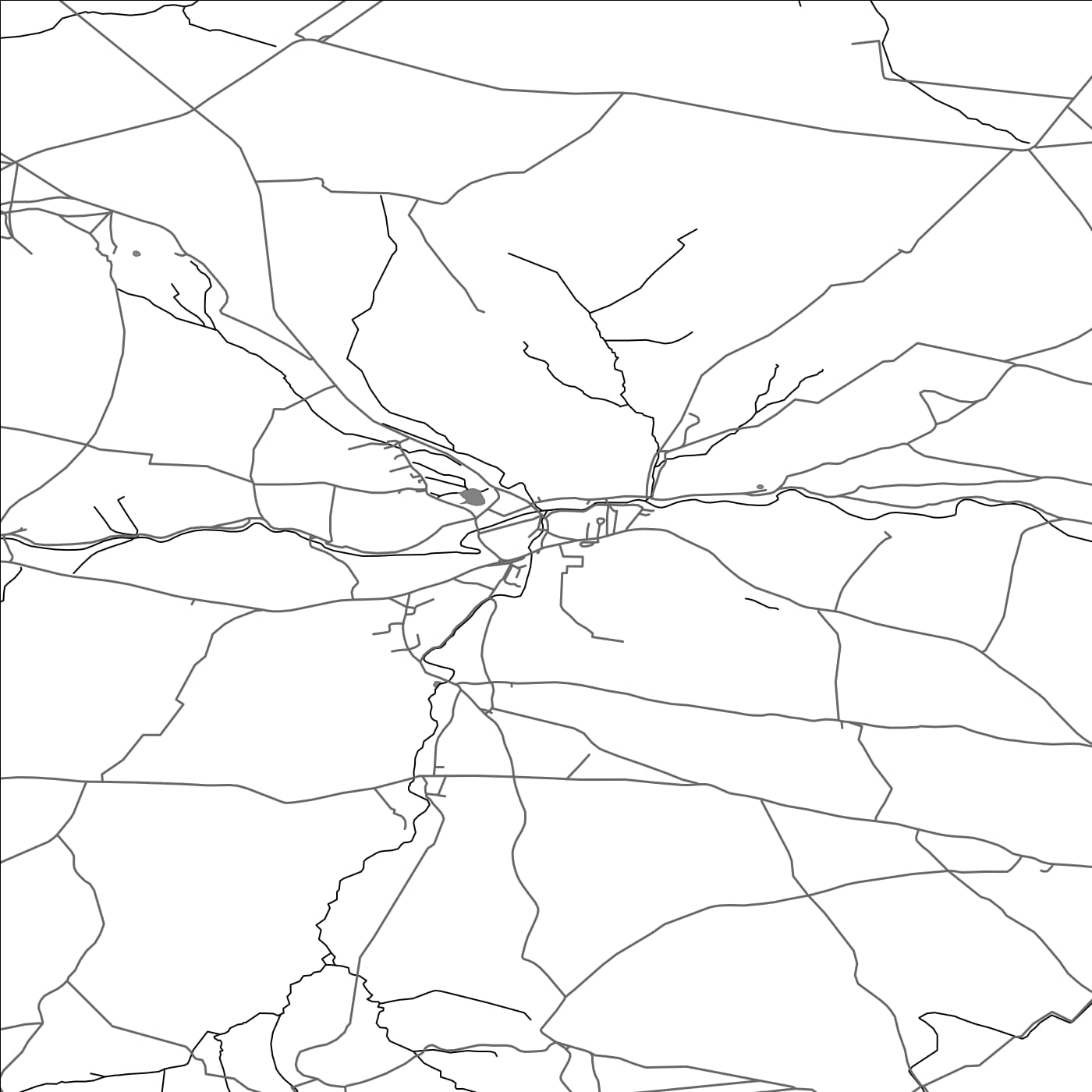 ROAD MAP OF CALDBECK, UNITED KINGDOM BY MAPBAKES