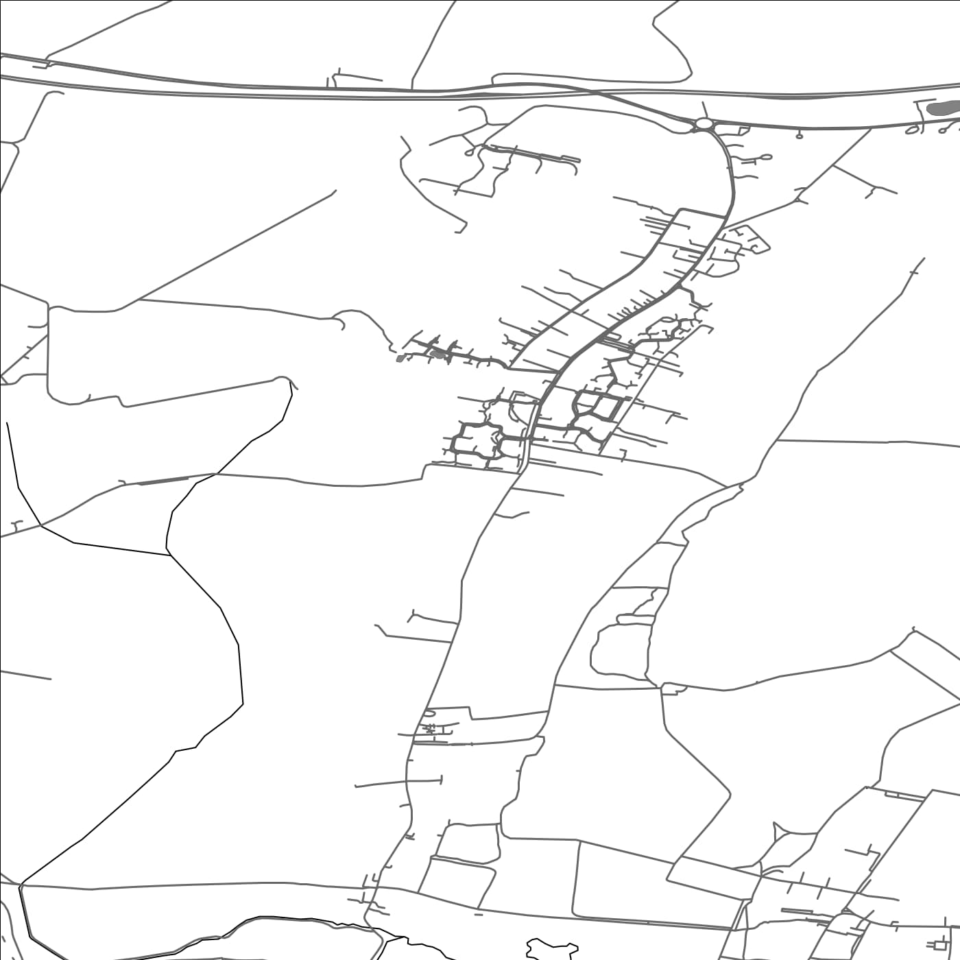 ROAD MAP OF CALDECOTE, UNITED KINGDOM BY MAPBAKES