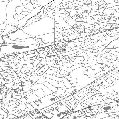 ROAD MAP OF CAMBERLEY, UNITED KINGDOM BY MAPBAKES