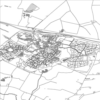 ROAD MAP OF CAMBOURNE, UNITED KINGDOM BY MAPBAKES