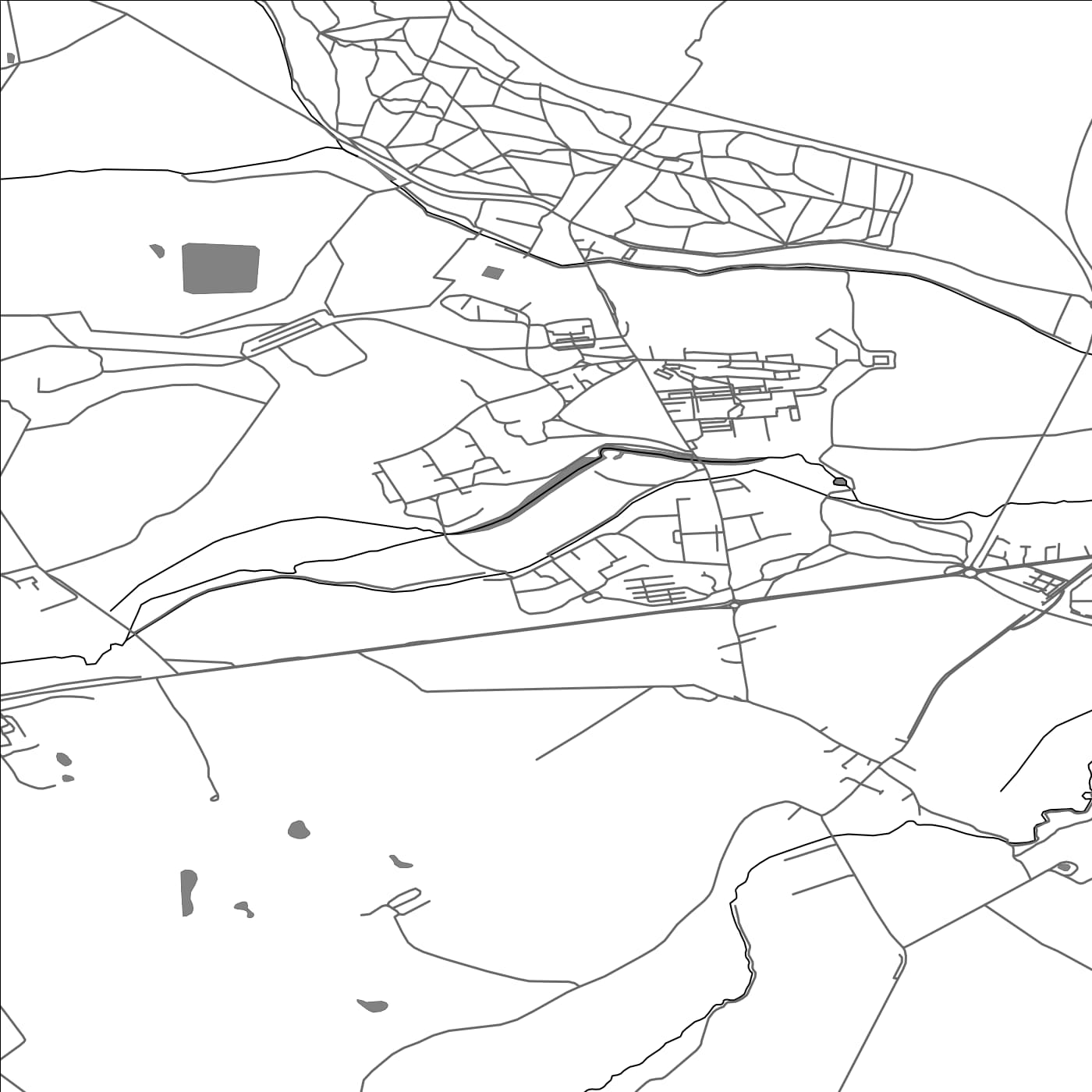 ROAD MAP OF CAMPTON AND CHICKSANDS, UNITED KINGDOM BY MAPBAKES