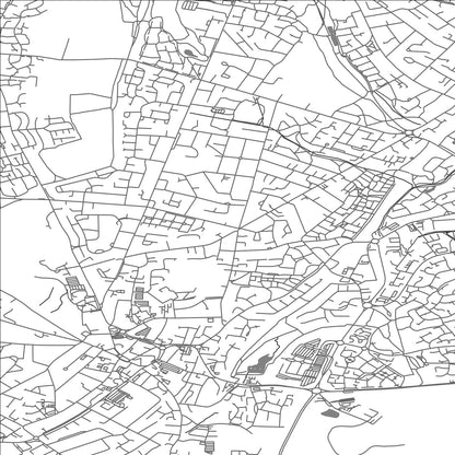 ROAD MAP OF CANNOCK, UNITED KINGDOM BY MAPBAKES