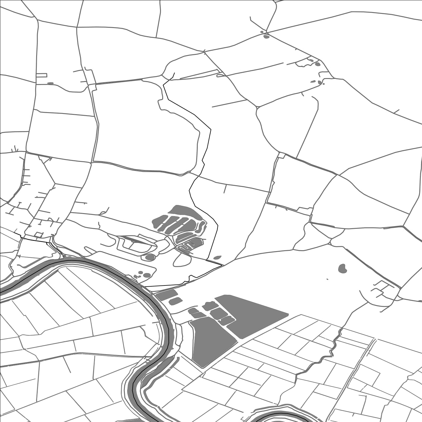 ROAD MAP OF CANTLEY, UNITED KINGDOM BY MAPBAKES