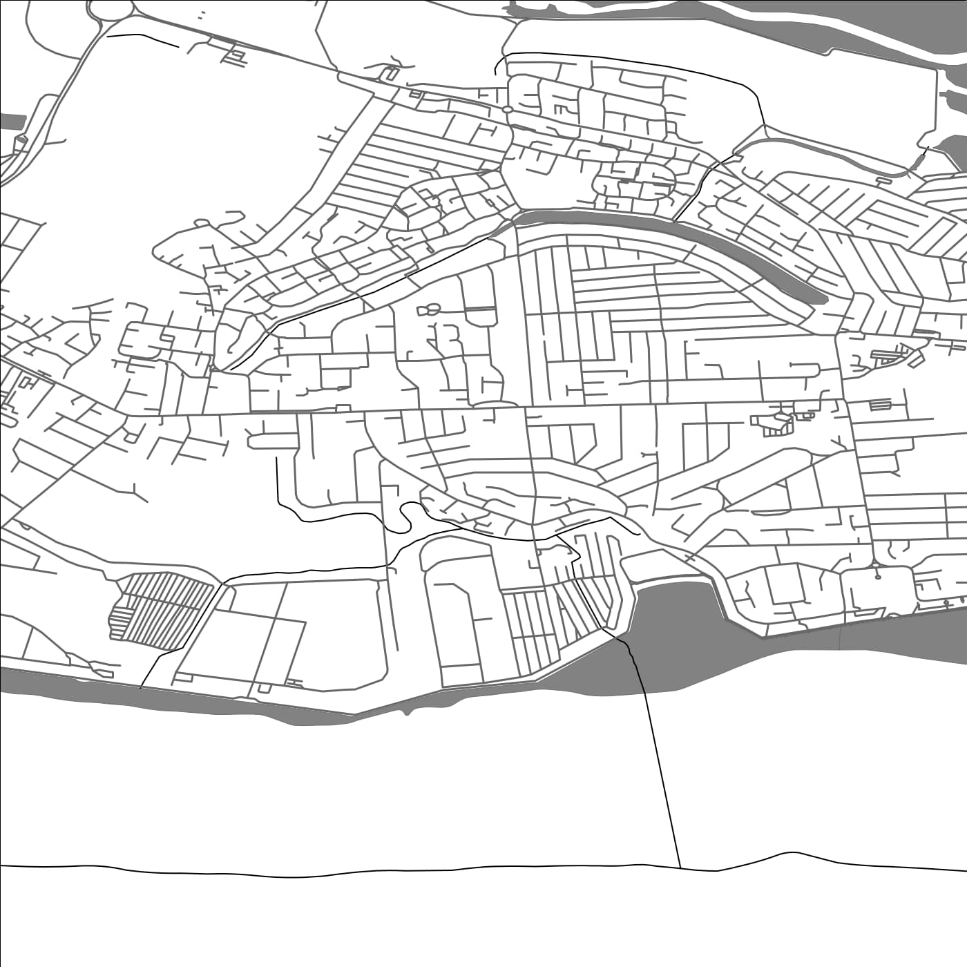 ROAD MAP OF CANVEY ISLAND, UNITED KINGDOM BY MAPBAKES