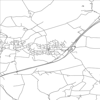 ROAD MAP OF CAPEL ST MARY, UNITED KINGDOM BY MAPBAKES