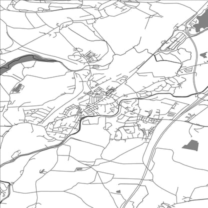 ROAD MAP OF CARNFORTH, UNITED KINGDOM BY MAPBAKES