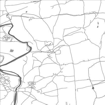 ROAD MAP OF CASTERTON, UNITED KINGDOM BY MAPBAKES