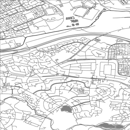 ROAD MAP OF CASTLE BROMWICH, UNITED KINGDOM BY MAPBAKES