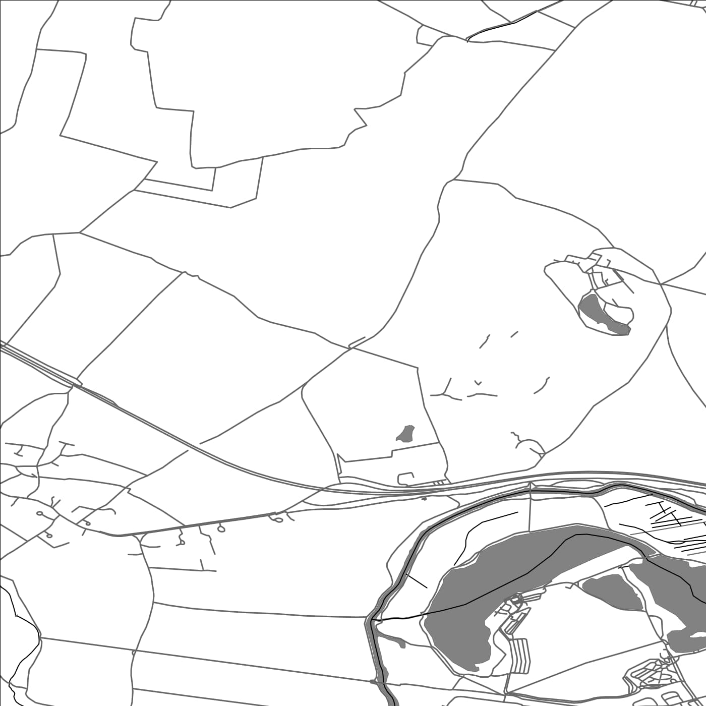 ROAD MAP OF CASTOR, UNITED KINGDOM BY MAPBAKES