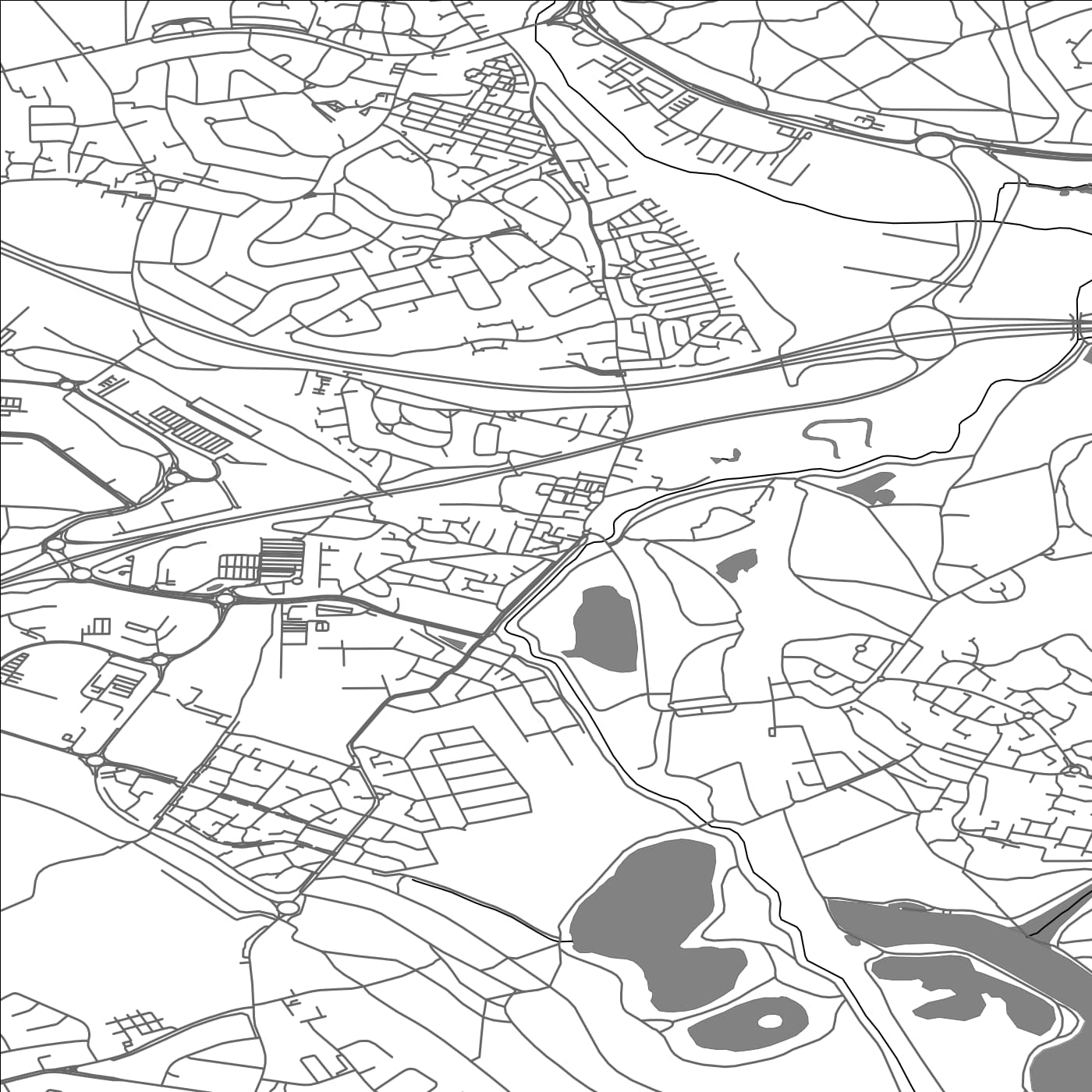 ROAD MAP OF CATCLIFFE, UNITED KINGDOM BY MAPBAKES