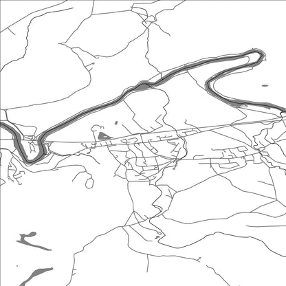 ROAD MAP OF CATON-WITH-LITTLEDALE, UNITED KINGDOM BY MAPBAKES