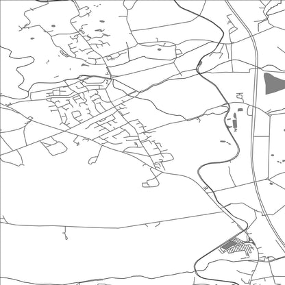 ROAD MAP OF CATTERALL, UNITED KINGDOM BY MAPBAKES