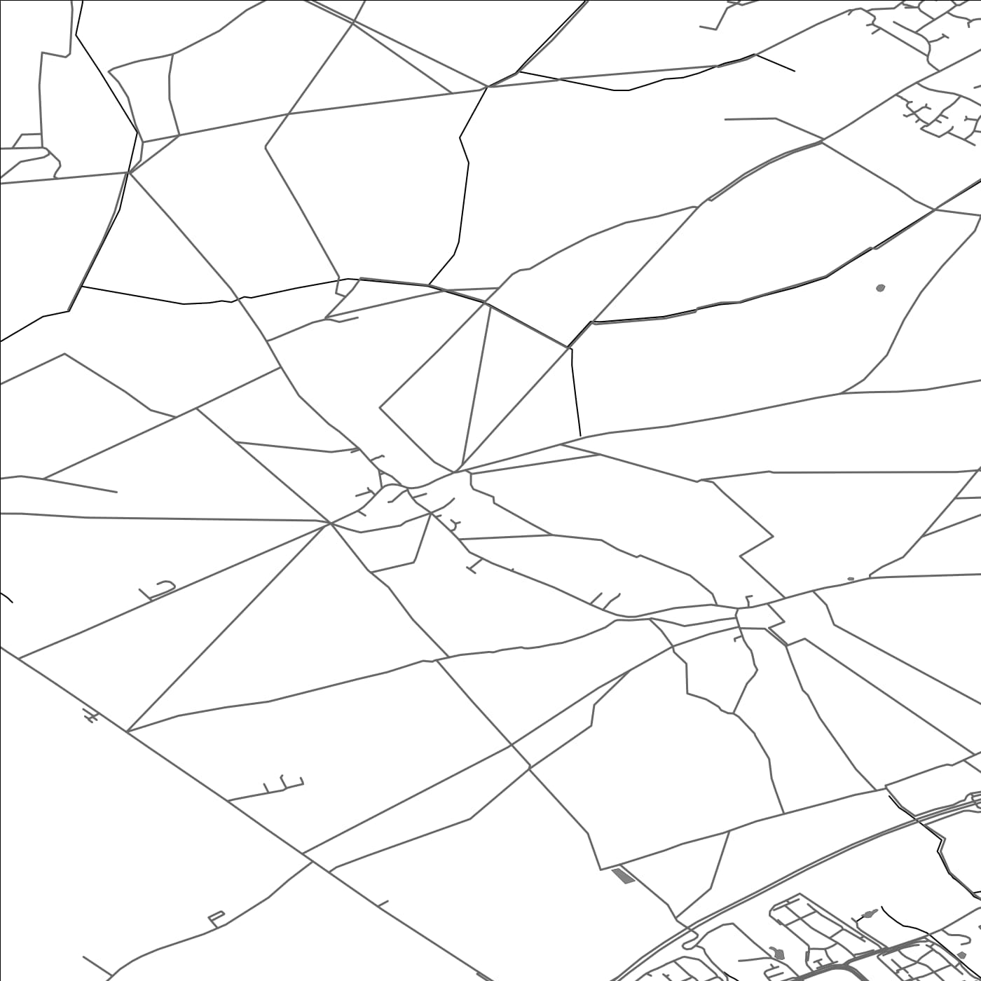 ROAD MAP OF CHALGRAVE, UNITED KINGDOM BY MAPBAKES