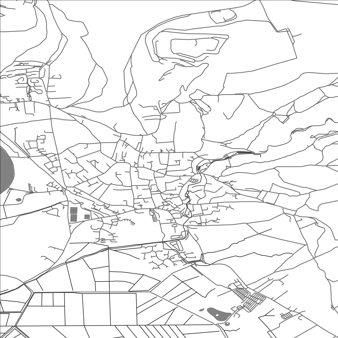 ROAD MAP OF CHEDDAR, UNITED KINGDOM BY MAPBAKES