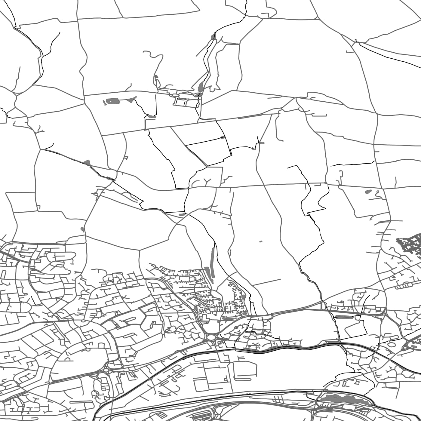 ROAD MAP OF CHEDDON FITZPAINE, UNITED KINGDOM BY MAPBAKES