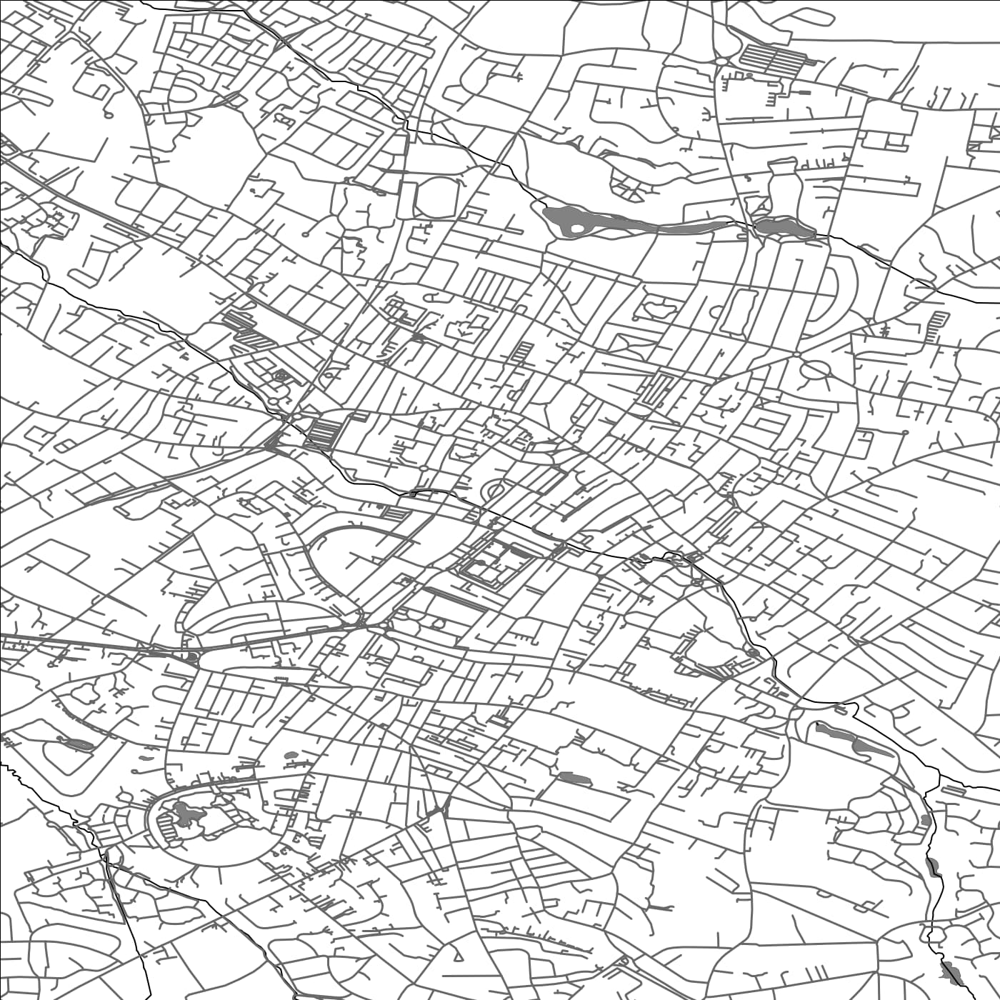 ROAD MAP OF CHELTENHAM, UNITED KINGDOM BY MAPBAKES