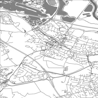 ROAD MAP OF CHERTSEY, UNITED KINGDOM BY MAPBAKES