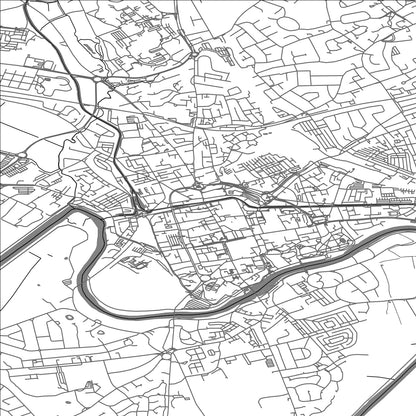 ROAD MAP OF CHESTER, UNITED KINGDOM BY MAPBAKES