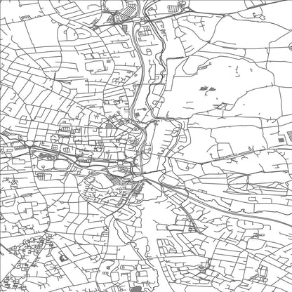 ROAD MAP OF CHESTERFIELD, UNITED KINGDOM BY MAPBAKES