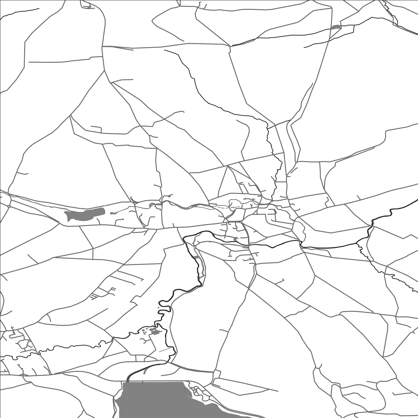 ROAD MAP OF CHEW MAGNA, UNITED KINGDOM BY MAPBAKES