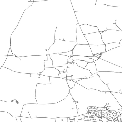 ROAD MAP OF CHILTHORNE DOMER, UNITED KINGDOM BY MAPBAKES