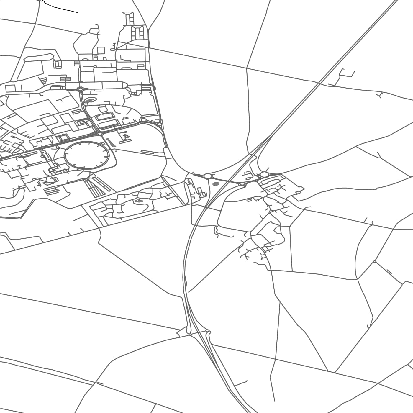 ROAD MAP OF CHILTON, UNITED KINGDOM BY MAPBAKES