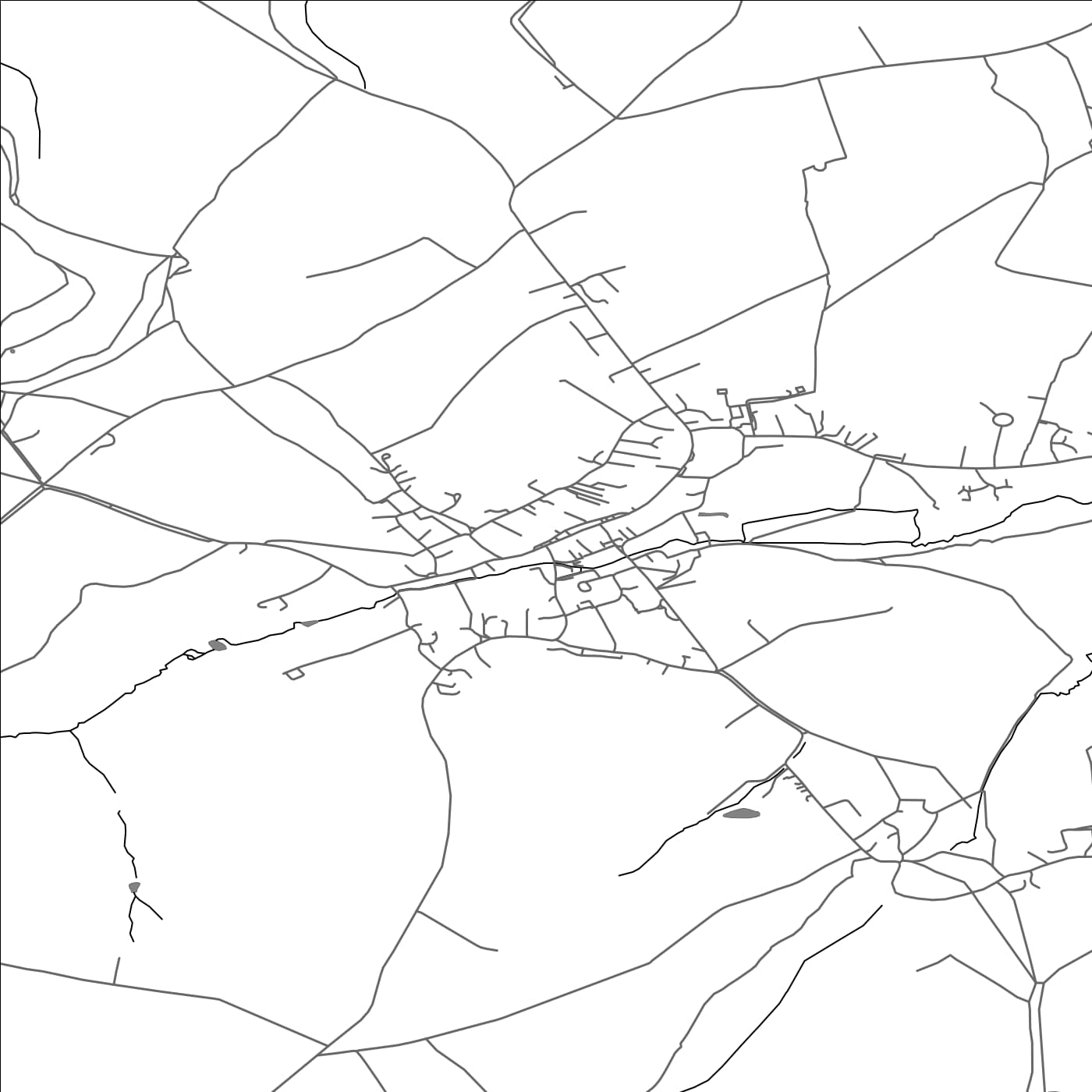 ROAD MAP OF CHIPPING CAMPDEN, UNITED KINGDOM BY MAPBAKES