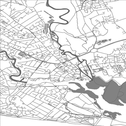 ROAD MAP OF CHRISTCHURCH, UNITED KINGDOM BY MAPBAKES