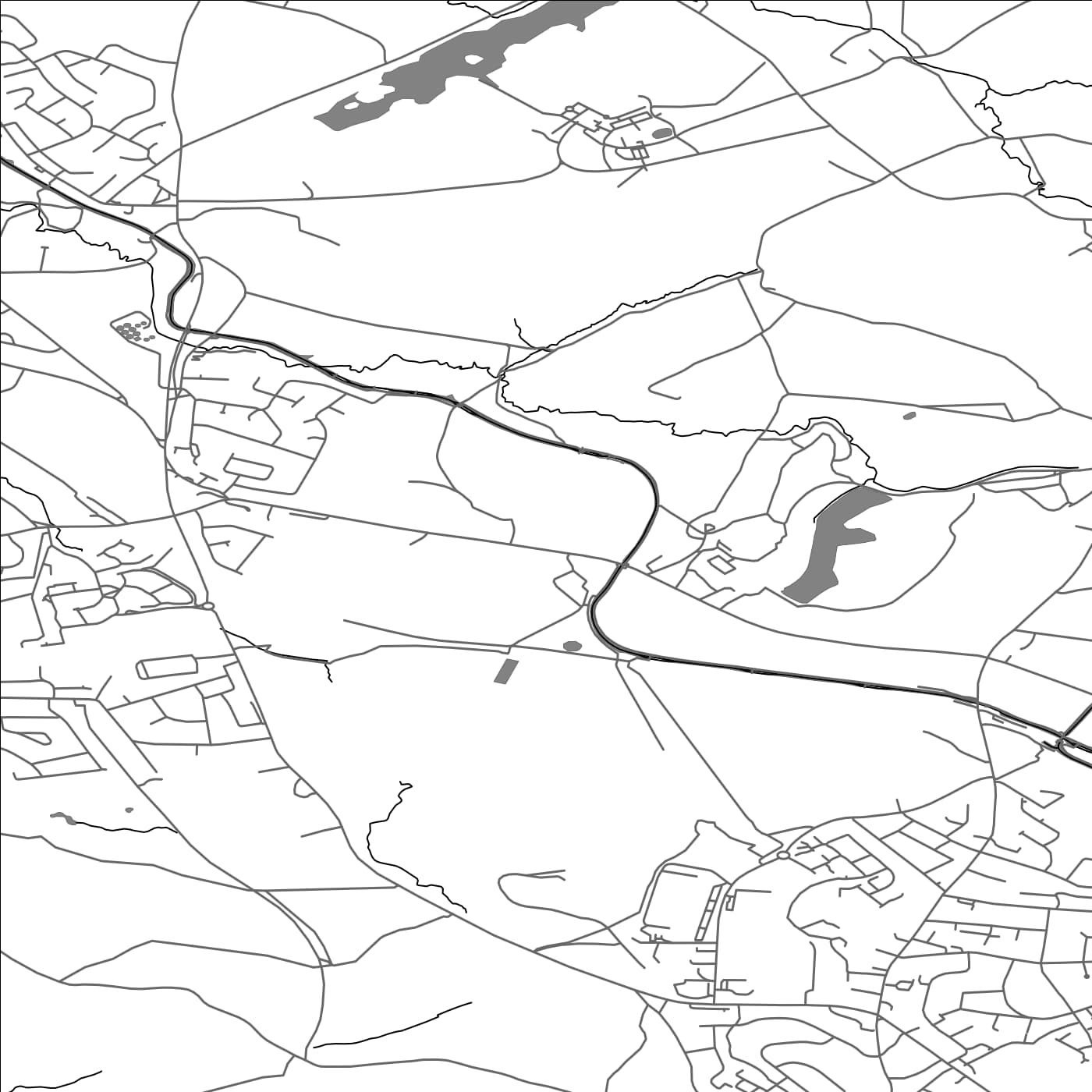 ROAD MAP OF CHURCH LAWTON, UNITED KINGDOM BY MAPBAKES