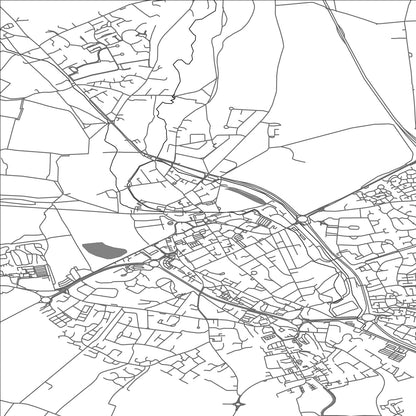 ROAD MAP OF CIRENCESTER, UNITED KINGDOM BY MAPBAKES