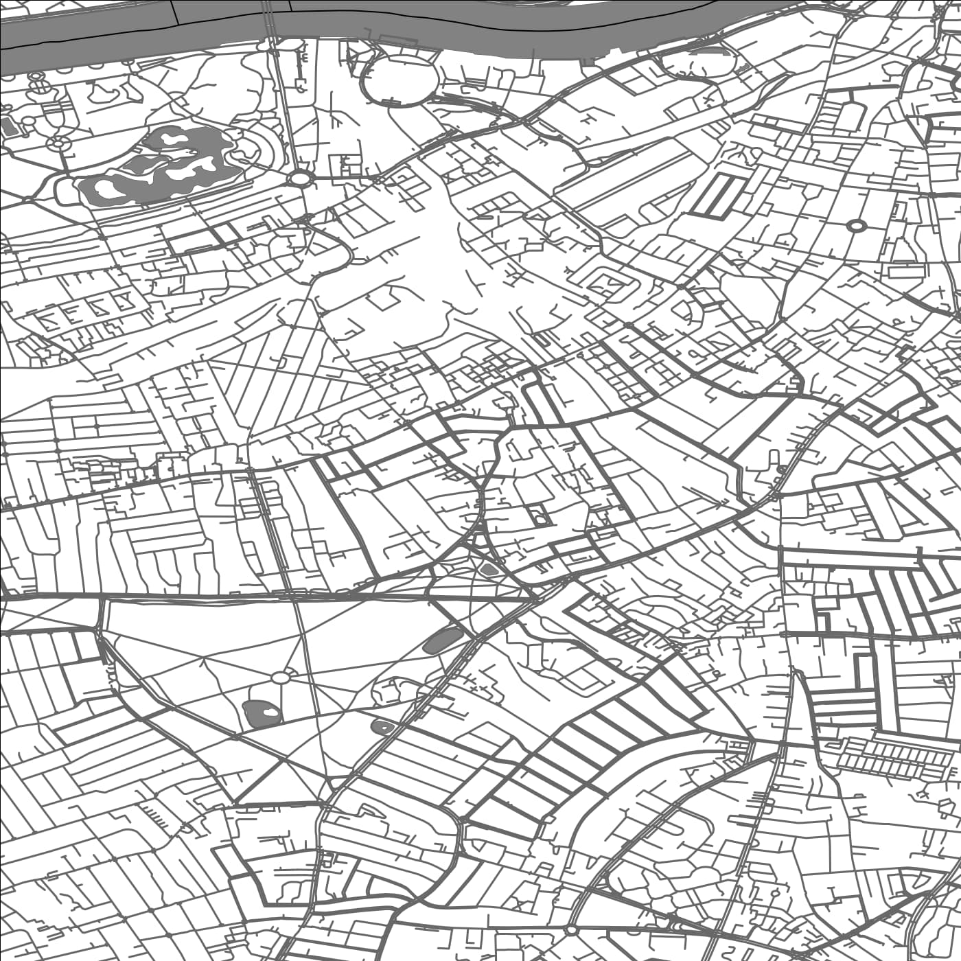 ROAD MAP OF CLAPHAM, UNITED KINGDOM BY MAPBAKES