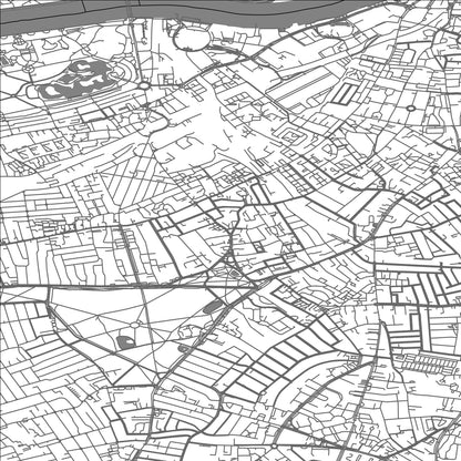 ROAD MAP OF CLAPHAM, UNITED KINGDOM BY MAPBAKES