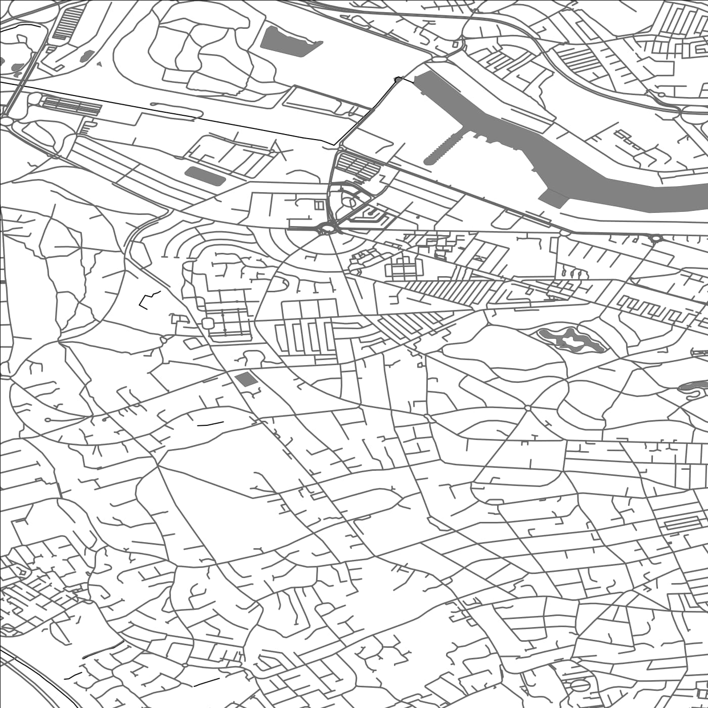 ROAD MAP OF CLAUGHTON, UNITED KINGDOM BY MAPBAKES