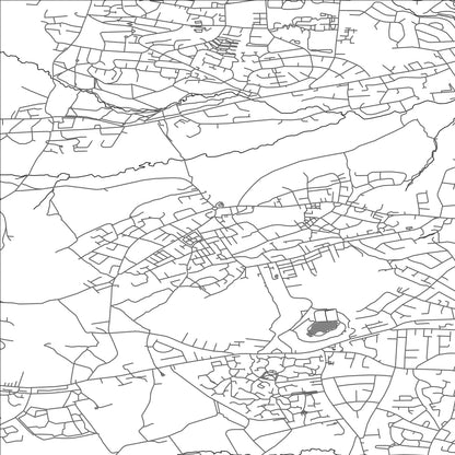 ROAD MAP OF CLAYTON, UNITED KINGDOM BY MAPBAKES