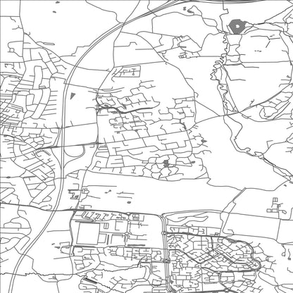 ROAD MAP OF CLAYTON-LE-WOODS, UNITED KINGDOM BY MAPBAKES