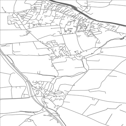 ROAD MAP OF CLIFFORD, UNITED KINGDOM BY MAPBAKES