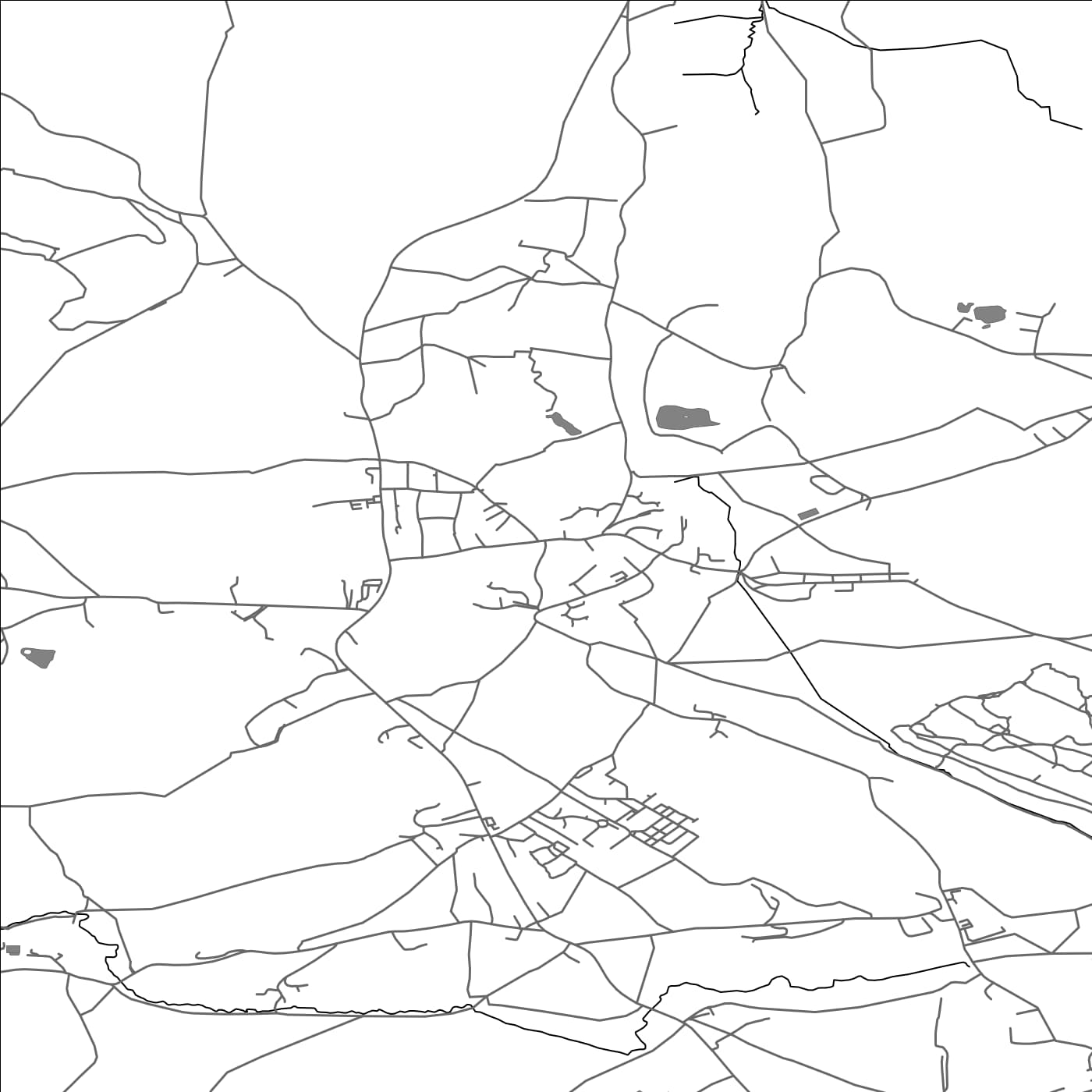 ROAD MAP OF CLUTTON, UNITED KINGDOM BY MAPBAKES