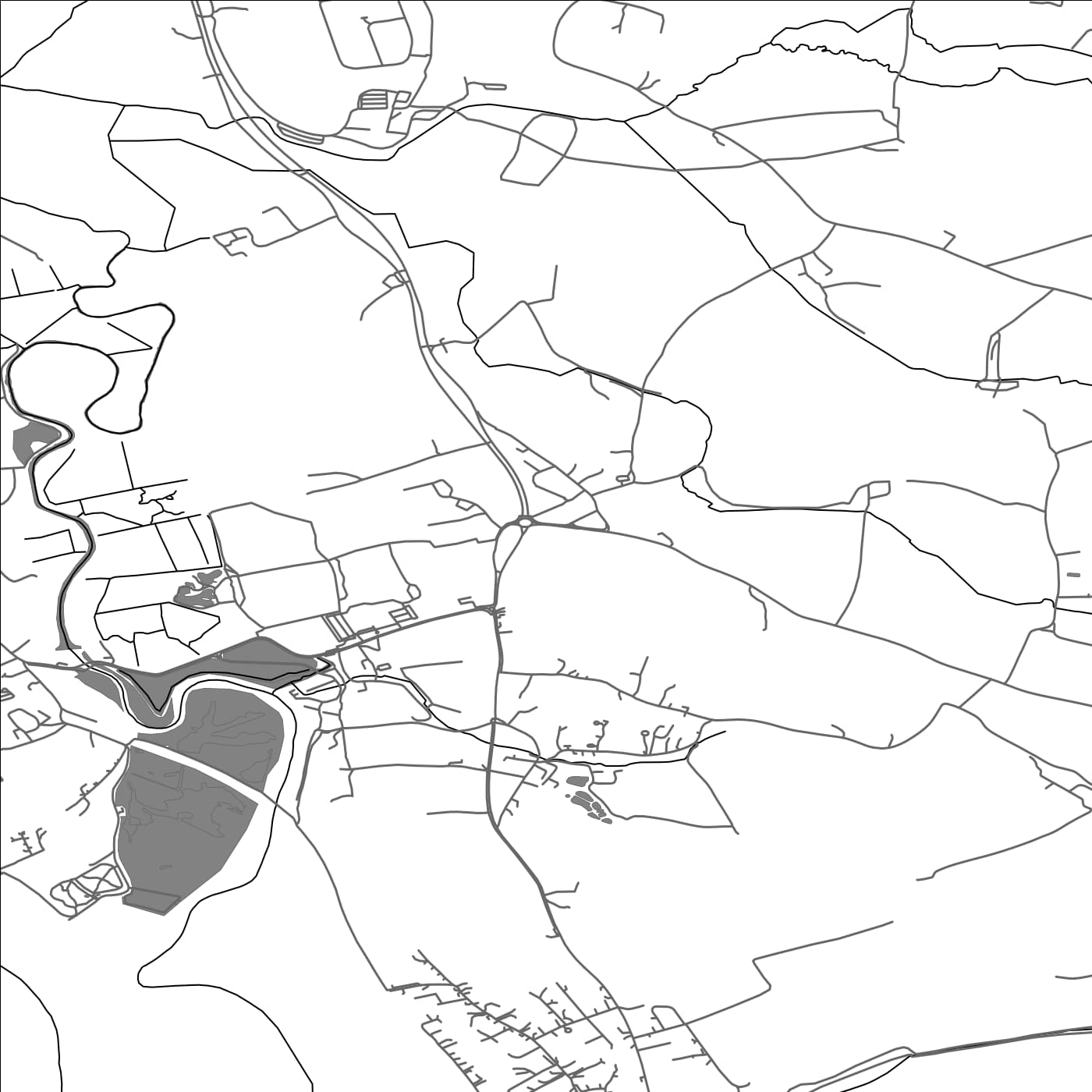 ROAD MAP OF CLYST ST GEORGE, UNITED KINGDOM BY MAPBAKES