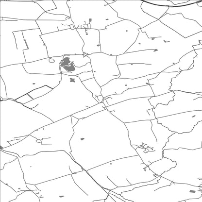 ROAD MAP OF COCKERHAM, UNITED KINGDOM BY MAPBAKES