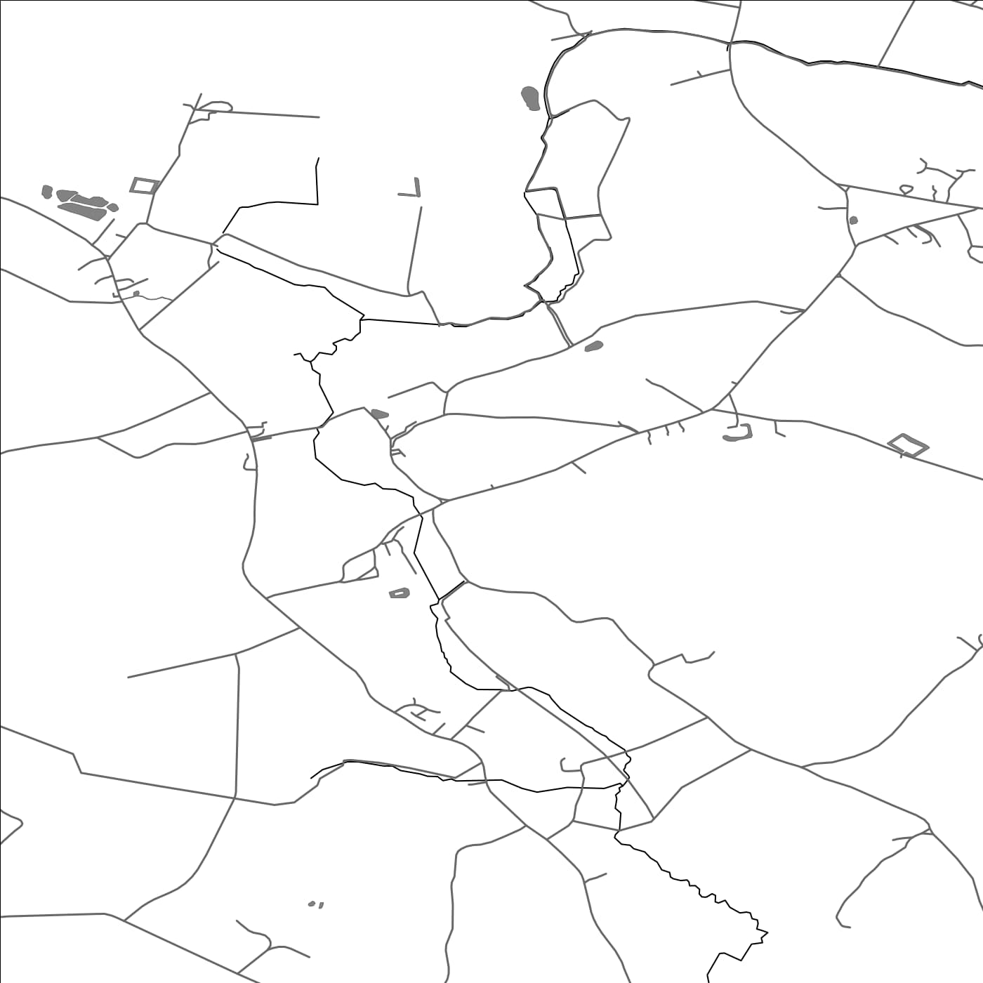 ROAD MAP OF COCKFIELD, UNITED KINGDOM BY MAPBAKES