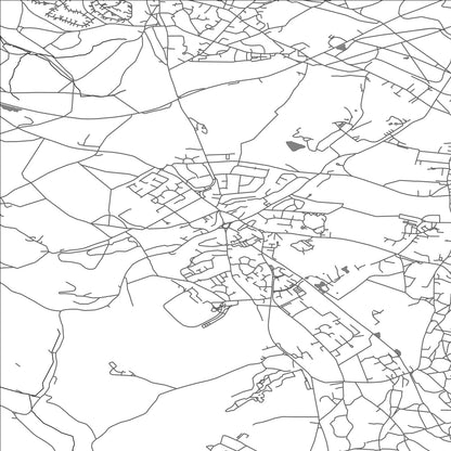 ROAD MAP OF COLEFORD, UNITED KINGDOM BY MAPBAKES