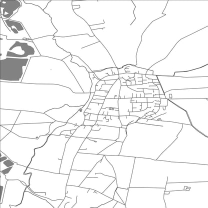 ROAD MAP OF COLLINGHAM, UNITED KINGDOM BY MAPBAKES