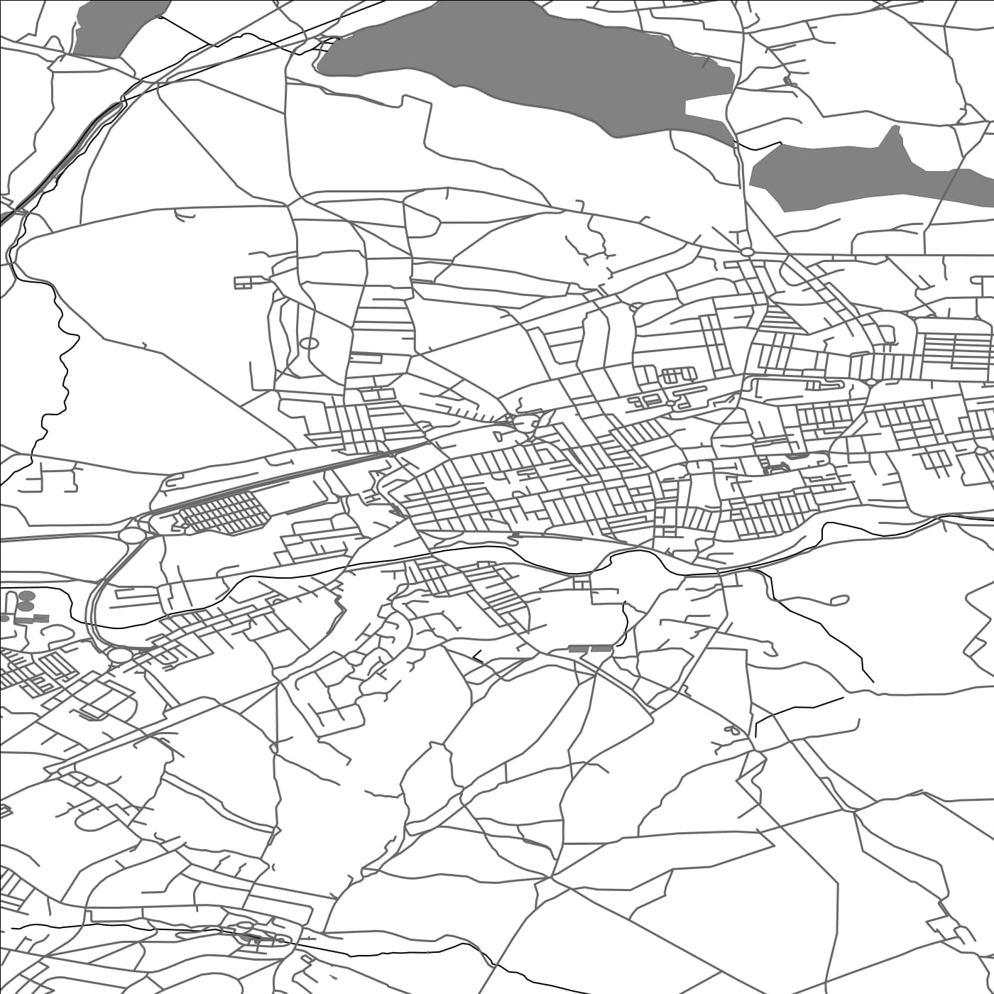 ROAD MAP OF COLNE, UNITED KINGDOM BY MAPBAKES