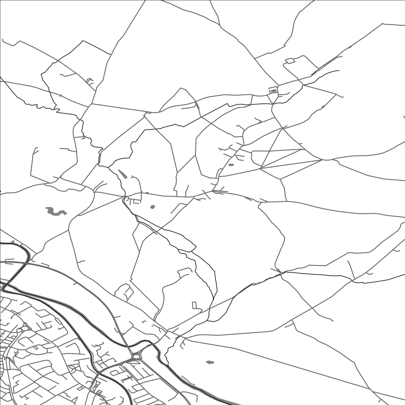 ROAD MAP OF COLTON, UNITED KINGDOM BY MAPBAKES