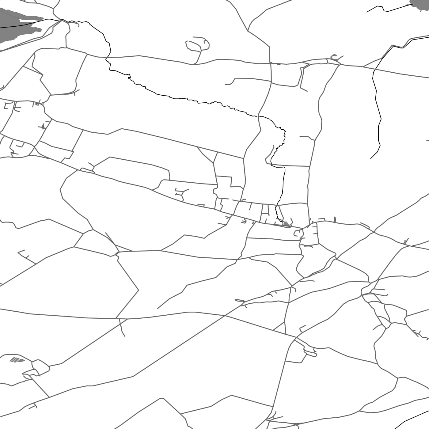 ROAD MAP OF COMPTON MARTIN, UNITED KINGDOM BY MAPBAKES